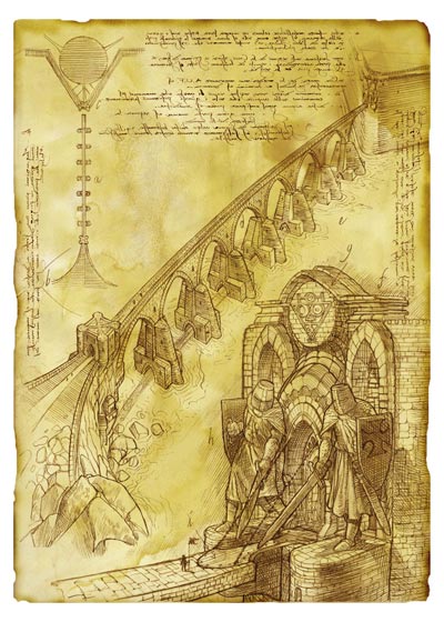 Ponte e Entrata<br>disegni di Fabio Celoni<br><i>(c) 2007 Edizioni Star Comics</i>