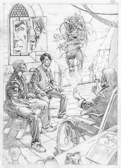 Numero 4 - Tavola 12<br>disegni di Giuseppe De Luca<br><i>(c) 2007 Edizioni Star Comics</i>
