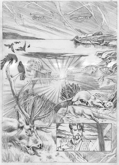 Numero 4 - Tavola 24<br>disegni di Giuseppe De Luca<br><i>(c) 2007 Edizioni Star Comics</i>