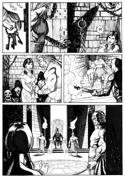 Numero 1 - Tavola 82<br>matite di Cristiano Spadavecchia, chine di Renato Riccio & Matteo Santaniello<br><i>(c) 2007 Edizioni Star Comics</i>