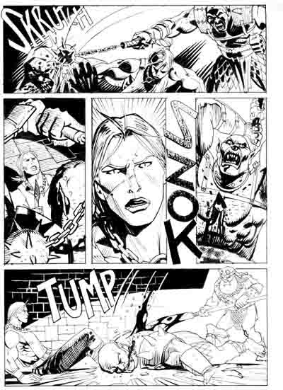 Numero 2 - Tavola 26 Numero 2 - Tavola 26<br>matite di Cristiano Spadavecchia, chine di Renato Riccio & Matteo Santaniello<br><i>(c) 2007 Edizioni Star Comics</i>