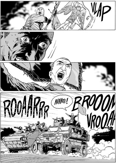 Battaglia campale<br>disegni di Luca Enoch<br><i>(c) 2007 Sergio Bonelli Editore</i>