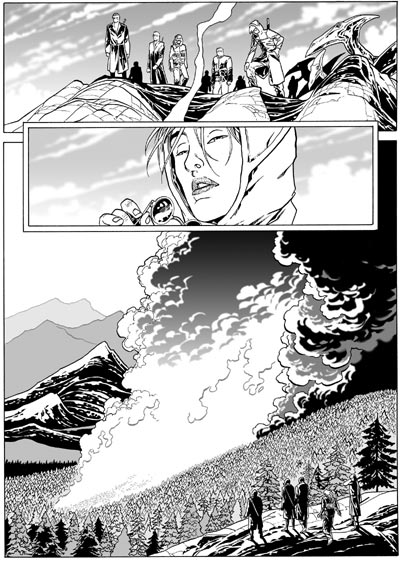 La marcia degli Hasmallim<br>disegni di Luca Enoch<br><i>(c) 2007 Sergio Bonelli Editore</i>