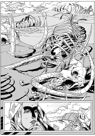 Piana delle ossa<br>disegni di Luca Enoch<br><i>(c) 2007 Sergio Bonelli Editore</i>