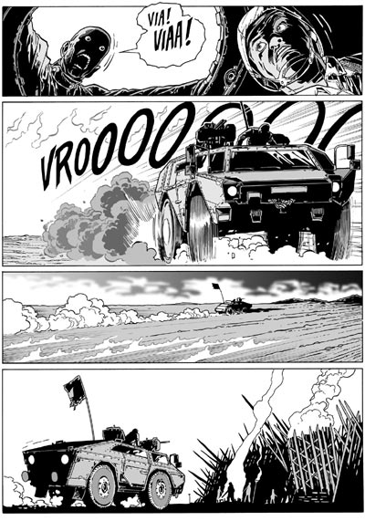 Ritirata strategica<br>disegni di Luca Enoch<br><i>(c) 2007 Sergio Bonelli Editore</i>