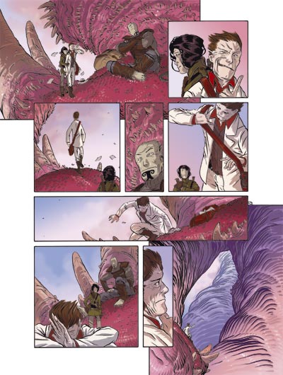 Tavola 42<br>disegni e colori di Francesco Biagini<br><i>(c) 2007 Soleil</i>