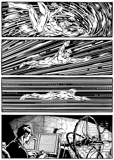Tavola tratta dallo Speciale 17<br>disegni di Gino Vercelli<br><i>(c) 2007 Sergio Bonelli Editore</i>