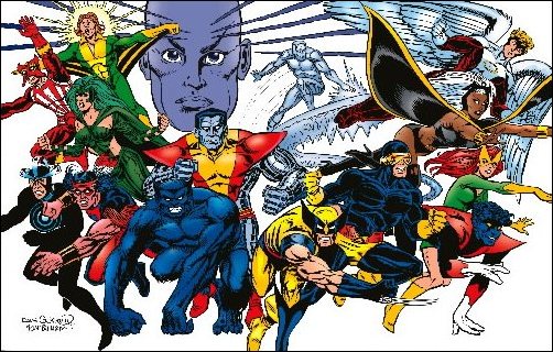 X-Men All Time X-Men All Time<br>foto di gruppo con mutante<br><i>(c) Marvel Comics</i>