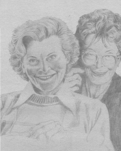 Le sorelle Giussani<br>disegno di Facciolo<br><i>(c) aventi diritto</i>