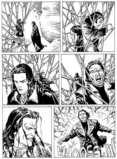 Numero 100 - Tavola 24<br>disegni di Stefano Andreucci<br><i>(c) 2008 Sergio Bonelli Editore</i>