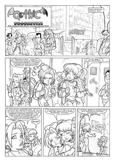 Cronaca Comics Numero 2 - Gothic<br>disegni di Elena Mirulla<br><i>(c) 2008 Salvatore Taormina</i>
