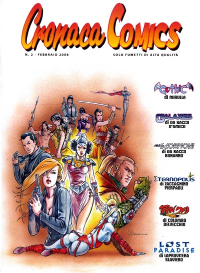 Cronaca Comics Numero 2<br>disegni di Giuseppe De Luca<br><i>(c) 2008 Salvatore Taormina</i>