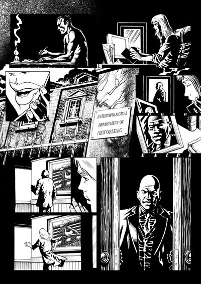 Avatar speciale numero 2 - tavola<br>disegni di Maurizio Campidelli<br><i>(c) 2008 Salvatore Taormina</i>