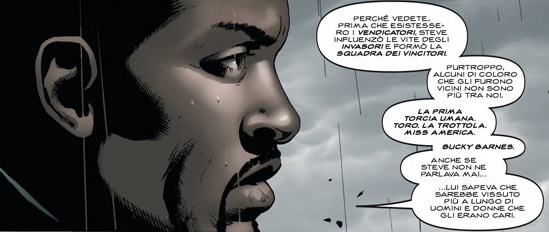 Il funerale e il ricordo Il funerale e il ricordo<br>disegni di John Cassaday<br><i>(c) 2008 Panini Comics</i>