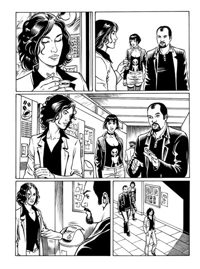 Numero 1 - Tavola 52<br>disegni di Daniele Statella & Marco Fara<br><i>(c) 2008 Edizioni Star Comics, Lucarelli, Smocovich & Di Bernardo</i>