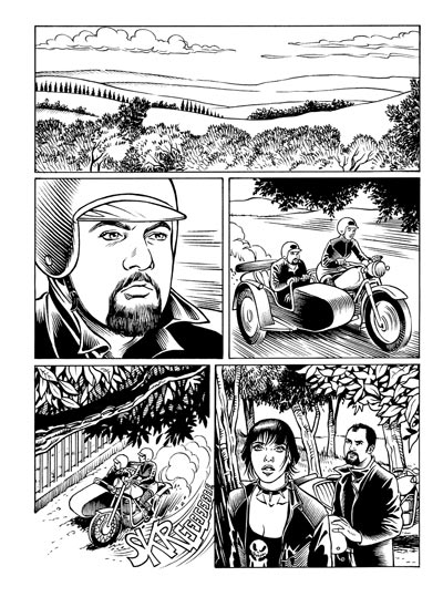 Numero 1 - Tavola 30<br>disegni di Daniele Statella & Marco Fara<br><i>(c) 2008 Edizioni Star Comics, Lucarelli, Smocovich & Di Bernardo</i>
