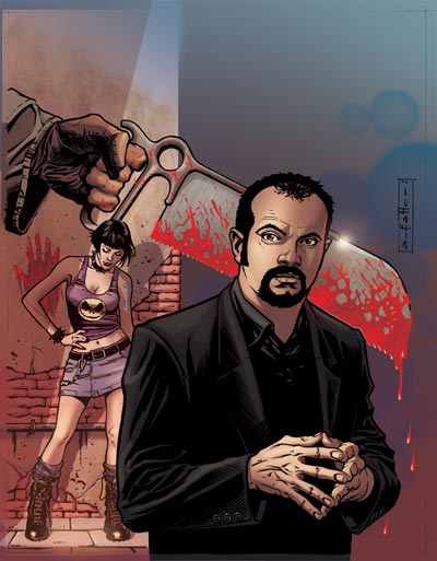 Numero 1 - Cover<br>disegni di Andrea Fattori, colori di Andres Josa Mossa<br><i>(c) 2008 Edizioni Star Comics, Lucarelli, Smocovich & Di Bernardo</i>