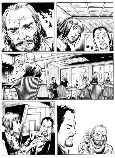 Numero 3 - Tavola 19<br>disegni di Sergio Gerasi<br><i>(c) 2008 Edizioni Star Comics, Lucarelli, Smocovich & Di Bernardo</i>