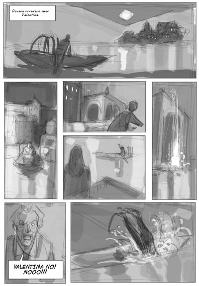 Volume 1 Tavola 27 bozza<br>disegni di Alfio Buscaglia<br><i>(c) 2008 Bamboo Editions</i>