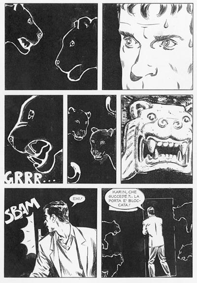Tavola tratta dal numero 2 Tavola tratta dal numero 2<br>disegni di Giulio Camagni<br><i>(c) 2008 Sergio Bonelli Editore</i>