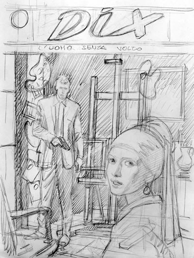 Studio Cover Numero 1 Studio Cover Numero 1<br>disegni di Carlo Ambrosini<br><i>(c) 2008 Sergio Bonelli Editore</i>