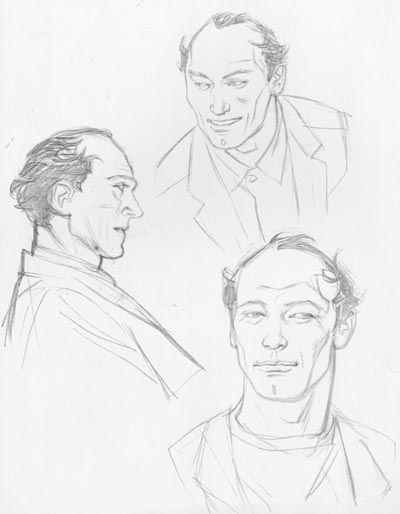 Model Sheet: Jan Dix Model Sheet: Jan Dix<br>disegni di Carlo Ambrosini<br><i>(c) 2008 Sergio Bonelli Editore</i>