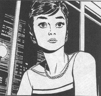 Un primo piano di Julia<br>disegni di Steve Boraley<br><i>(c) 2008 Sergio Bonelli Editore</i>