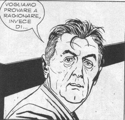 Il detective Robert Beechum<br>disegni di Steve Boraley<br><i>(c) 2008 Sergio Bonelli Editore</i>