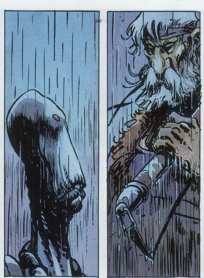Due vecchi guerrieri stanchi: Rige e Bragon<br>Volume 3 - Pag. 44<br><i>(c) 2004 Alessandro Editore</i>
