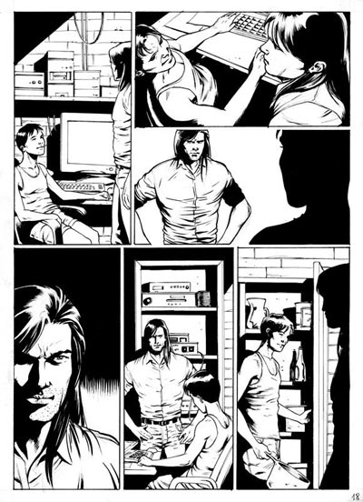 Tavola tratta dall'Extra numero 25<br>disegni di Dario Sansone<br><i>(c) 2008 Edizioni Star Comics</i>