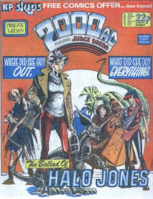 La cover di 200AD - Luglio 1984 La cover di 200AD - Luglio 1984<br>la prima apparizione di Halo Jones<br><i>(c) aventi diritto</i>