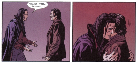 L'incontro L'incontro<br>disegni di Stefano Andreucci, Dampyr n.100<br><i>(c) 2008 Sergio Bonelli Editore</i>