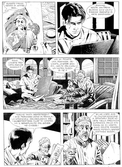 Numero 102 - Tavola 01<br>disegni di Alessandro Bocci<br><i>(c) 2008 Sergio Bonelli Editore</i>