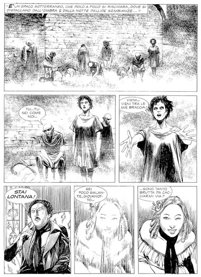 Tavola tratta dal numero 103<br>disegni di Nicola Genzianella<br><i>(c) 2008 Bonelli Editore</i>