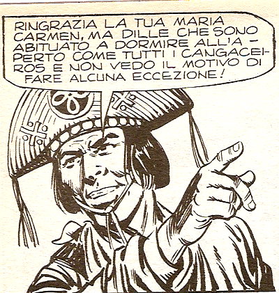Capitão Corisco Capitão Corisco <br>Mister No n.4 pag.90, disegni di Franco Bignotti<br><i>(c) 1975 Sergio Bonelli Editore</i>