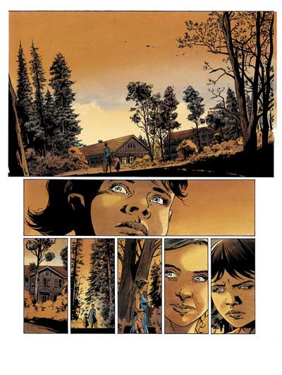 Volume 1 Tavola 19<br>disegni di Stefano Raffaele, colori di Marie-Paule Alluard<br><i>(c) 2008 Soleil</i>