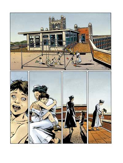Volume 1 Tavola 26<br>disegni di Stefano Raffaele, colori di Marie-Paule Alluard<br><i>(c) 2008 Soleil</i>