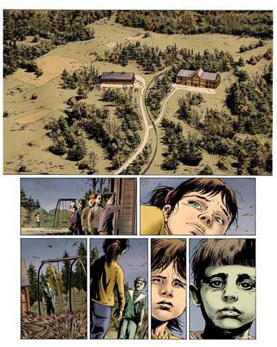 Volume 2 Tavola 19<br>disegni di Stefano Raffaele, colori di Bruno Pradelle<br><i>(c) 2008 Soleil</i>