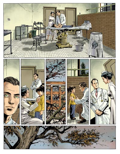Volume 2 Tavola 21<br>disegni di Stefano Raffaele, colori di Bruno Pradelle<br><i>(c) 2008 Soleil</i>