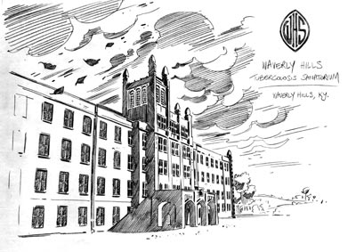 Studio Ambientazione: Waverly Hills Sanatorium<br>disegni di Stefano Raffaele<br><i>(c) 2008 Soleil</i>