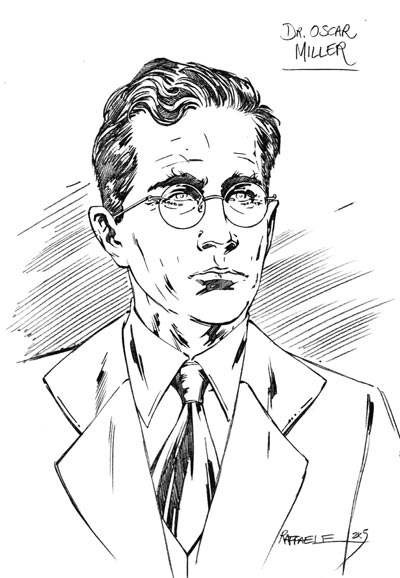 Studio Personaggi: dr. Oscar Miller<br>disegni di Stefano Raffaele<br><i>(c) 2008 Soleil</i>