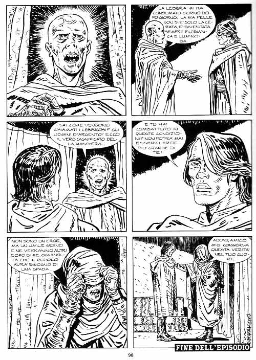 Sotto il velo Sotto il velo <br>il volto che non c'è (da Volto Nascosto n.10, disegni di Ersin Burak)<br><i>(c) 2008 Sergio Bonelli Editore</i>