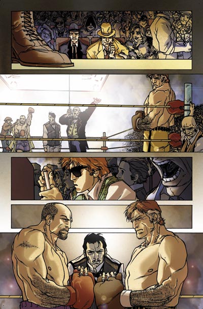 Tavola 3<br>disegni e colori di Carmine Di Giandomenico<br><i>(c) 2008 Panini Comics</i>