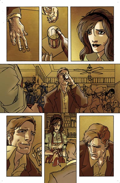 Tavola 10<br>disegni e colori di Carmine Di Giandomenico<br><i>(c) 2008 Panini Comics</i>