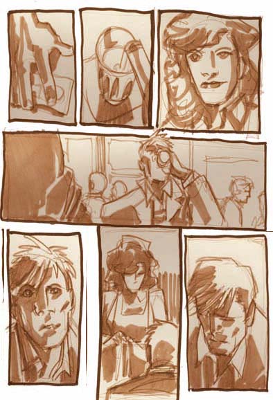 Storytelling tavola 10<br>disegni di Carmine di Giandomenico<br><i>(c) 2007 Marvel Comics</i>