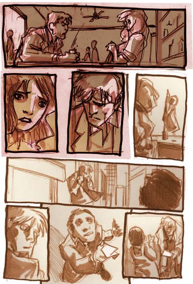 Storytelling tavola 11<br>disegni di Carmine di Giandomenico<br><i>(c) 2007 Marvel Comics</i>