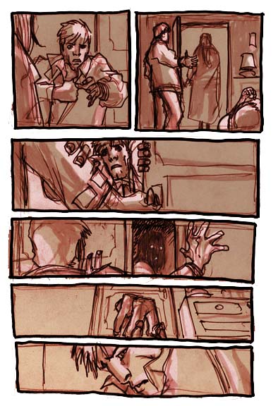 Storytelling tavola 17<br>disegni di Carmine di Giandomenico<br><i>(c) 2007 Marvel Comics</i>