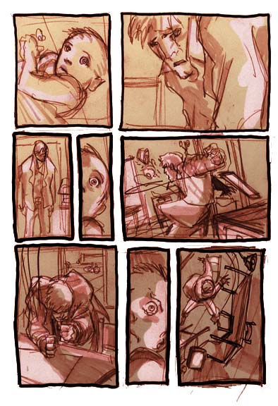 Storytelling tavola 18<br>disegni di Carmine di Giandomenico<br><i>(c) 2007 Marvel Comics</i>
