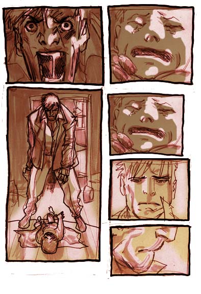 Storytelling tavola 19<br>disegni di Carmine di Giandomenico<br><i>(c) 2007 Marvel Comics</i>