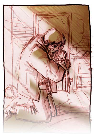 Storytelling tavola 20<br>disegni di Carmine di Giandomenico<br><i>(c) 2007 Marvel Comics</i>